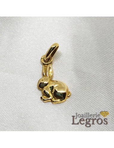 Pendentif Lapin en or jaune 18 carats Dans la société mordern