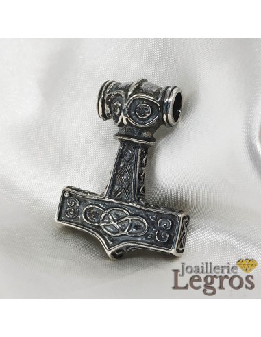 Pendentif Marteau de thor en Argent 925 la colonne vertébrale