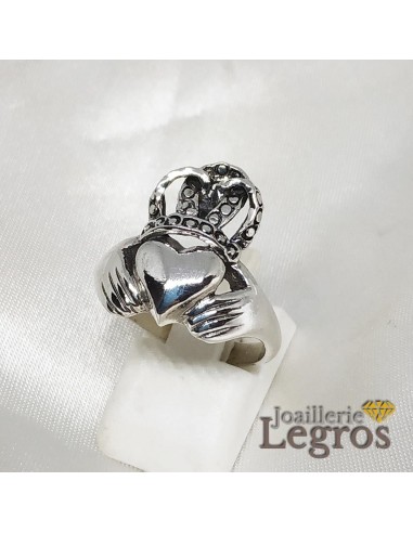 Bague claddagh : bague celtique en argent 925 destockage