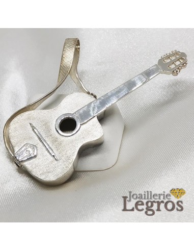 Pendentif Guitare Acoustique Manouche Argent 925 Grand Modèle votre restaurant rapide dans 