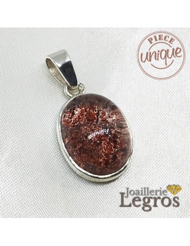 Pendentif Quartz à inclusions de Lépidocrocite de Madagascar - Argent 925 50-70% off 