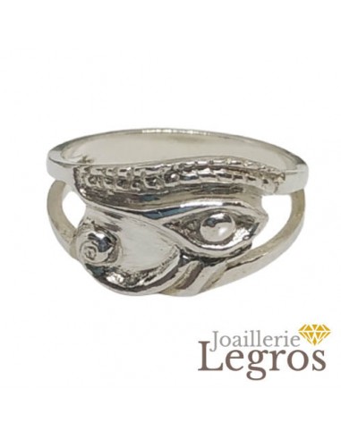 Bague Oeil d'horus Oeil oudjat en argent 925 l'évolution des habitudes 