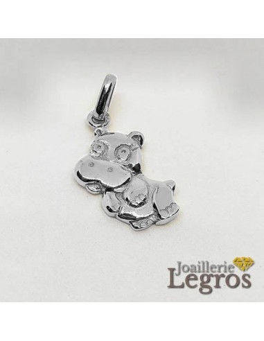 Pendentif hippopotame "Hippo" enfant Argent 925 commande en ligne