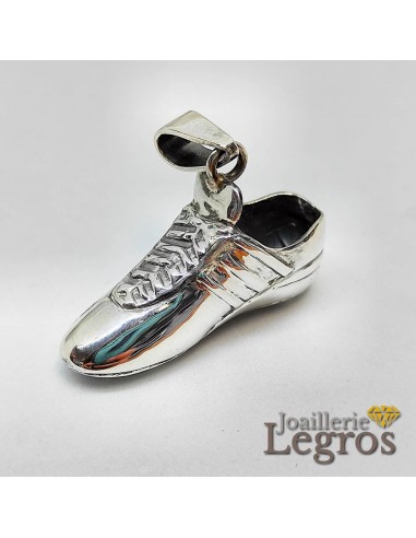 Pendentif chaussure à crampons Football Rugby en Argent 925 pour bénéficier 