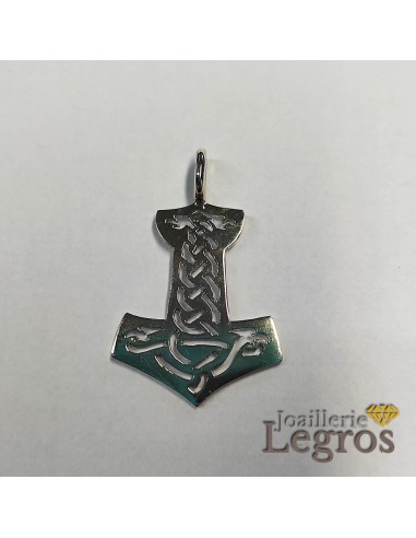 Pendentif Marteau de Thor en argent 925 - avec ou sans rune 2023