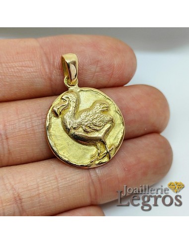 Bijou Dodo médaille pendentif en or 18 carats Les magasins à Paris et en Île-de-France