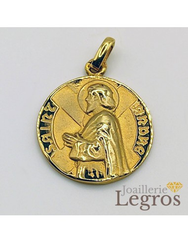 Médaille Saint André pendentif or jaune 18 carats Comment ça marche