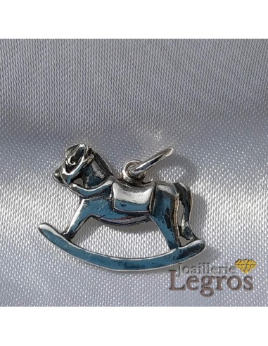 Pendentif cheval à bascule en argent pas cher