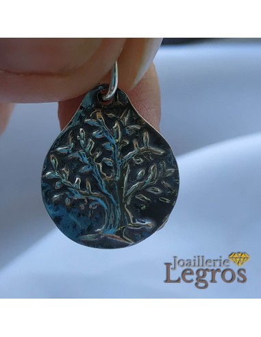 Médaille Pendentif Arbre de vie en argent 925 solde