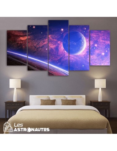 Tableau Exoplanète Violette en stock