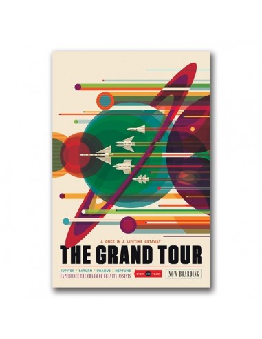 Poster Vintage Grand Prix Spatial français