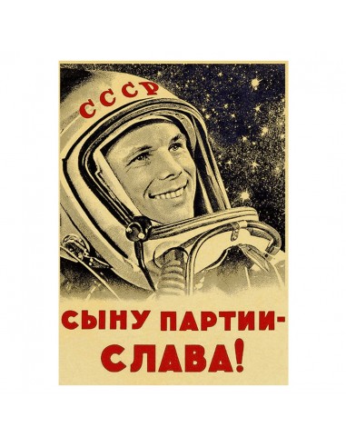 Affiche de Propagande CCCP Gagarine commande en ligne