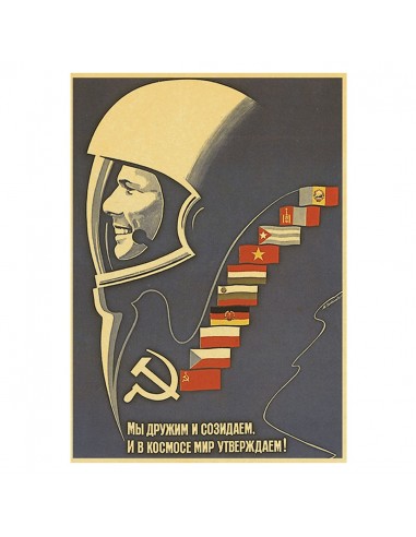 Affiche de Propagande URSS Gagarine acheter