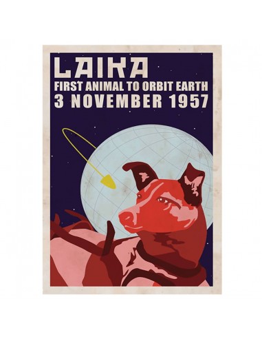 Affiche Vintage Laïka votre