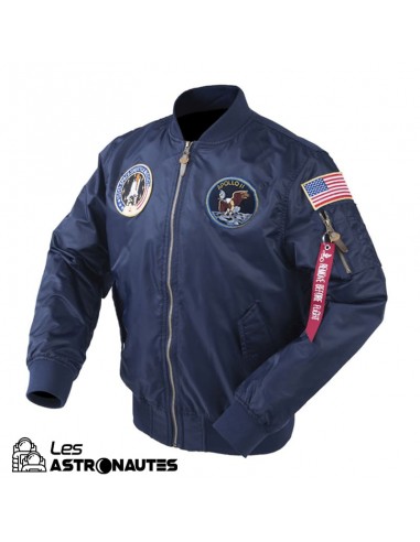 Bomber NASA Bleu Marine la livraison gratuite