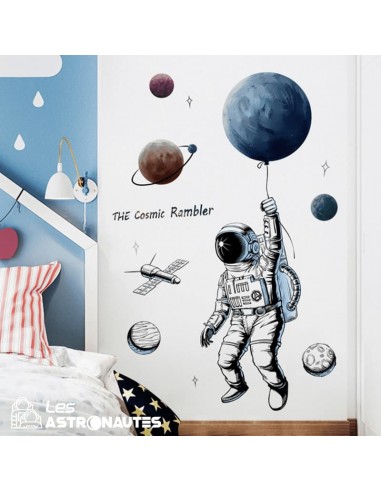 Stickers Muraux Astronaute Voyageur en ligne