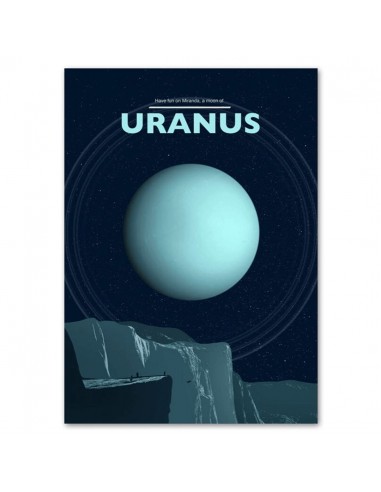 Affiche Vintage Uranus la colonne vertébrale