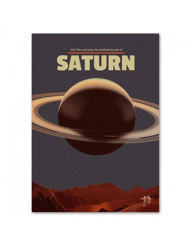 Affiche Vintage Saturne shop