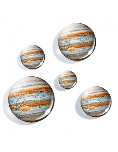 Lot 5 Magnets de Jupiter en Verre de la marque