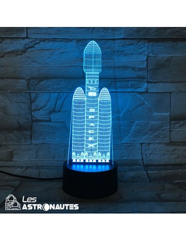 Lampe 3D Heavy Falcon SpaceX la colonne vertébrale