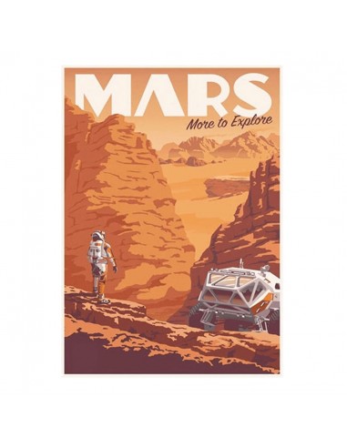 Poster Vintage Planète Mars 2023