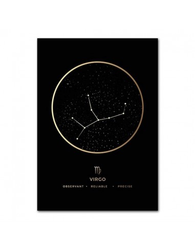 Affiche Constellation Vierge paiement sécurisé