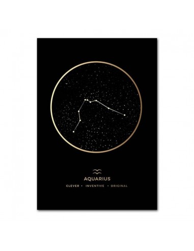 Affiche Constellation Verseau de technologie