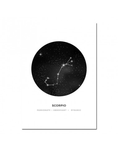 Poster Constellation Scorpion meilleur choix