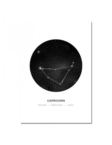 Poster Constellation Capricorne Voir les baskets