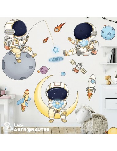 Stickers Muraux Petits Astronautes hantent personnes