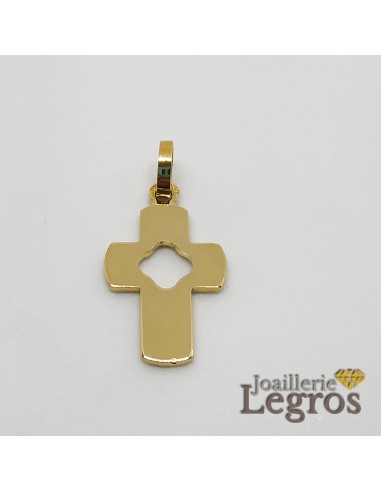 Pendentif croix ajourée or jaune 18 carats 2 - 3 jours ouvrés.