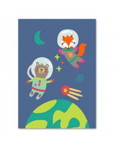 Poster Bébé Ours Astronaute prix