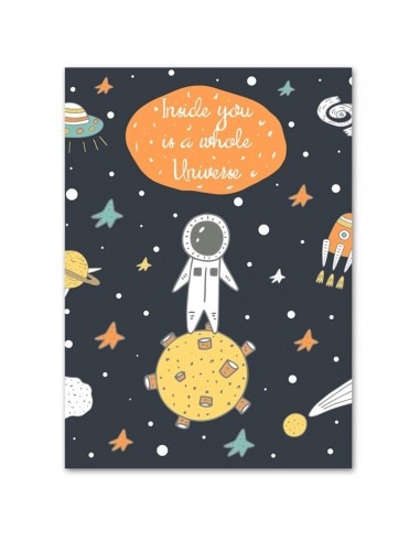 Poster Enfant Amoureux de l'Univers s'inspire de l'anatomie humaine