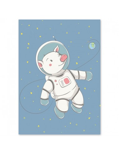 Poster Enfant Cochon Astronaute suggérées chez