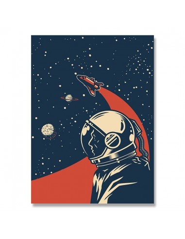 Poster Vintage Astronaute ou a consommer sur place