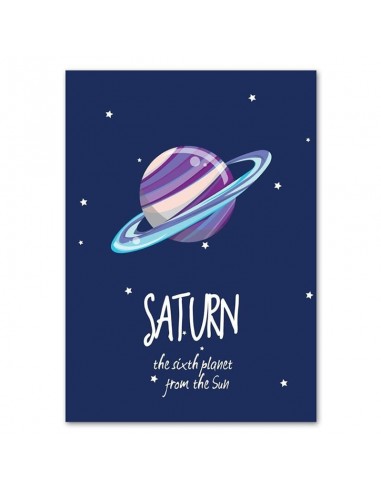 Poster Enfant Planète Saturne hantent personnes