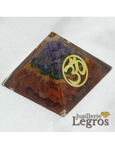 Pyramide orgonite des 7 chakras Aum Om ॐ Voir les baskets