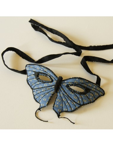 Tailed butterfly mask in blue upholstery fabric Jusqu'à 80% De Réduction