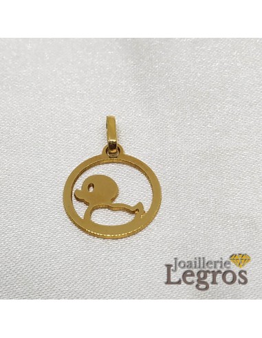 Pendentif Enfant Canard or jaune 18 carats 2024